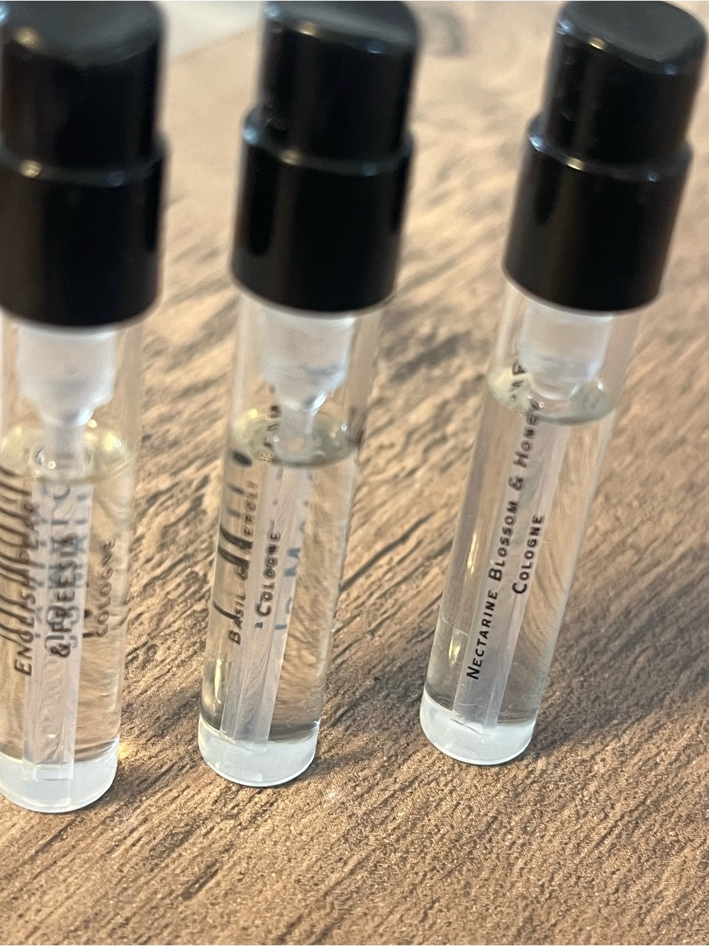 3 Jo Malone sample size perfumes